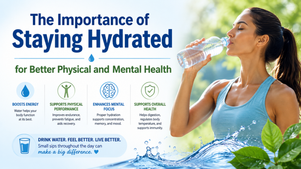 The Importance of Staying Hydrated for Better Physical and Mental Health