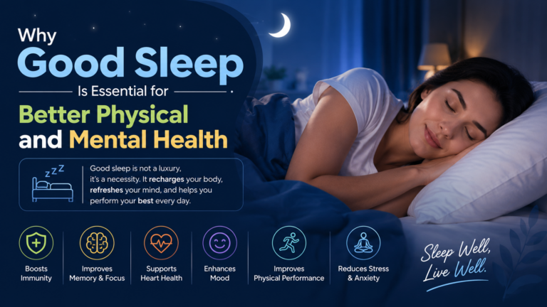 Why Good Sleep Is Essential for Better Physical and Mental Health